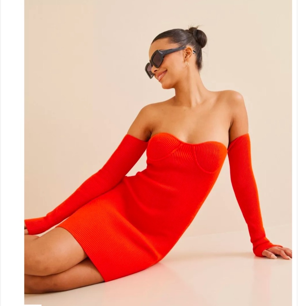 Helmut Lang Contour Pinched Mini Dress